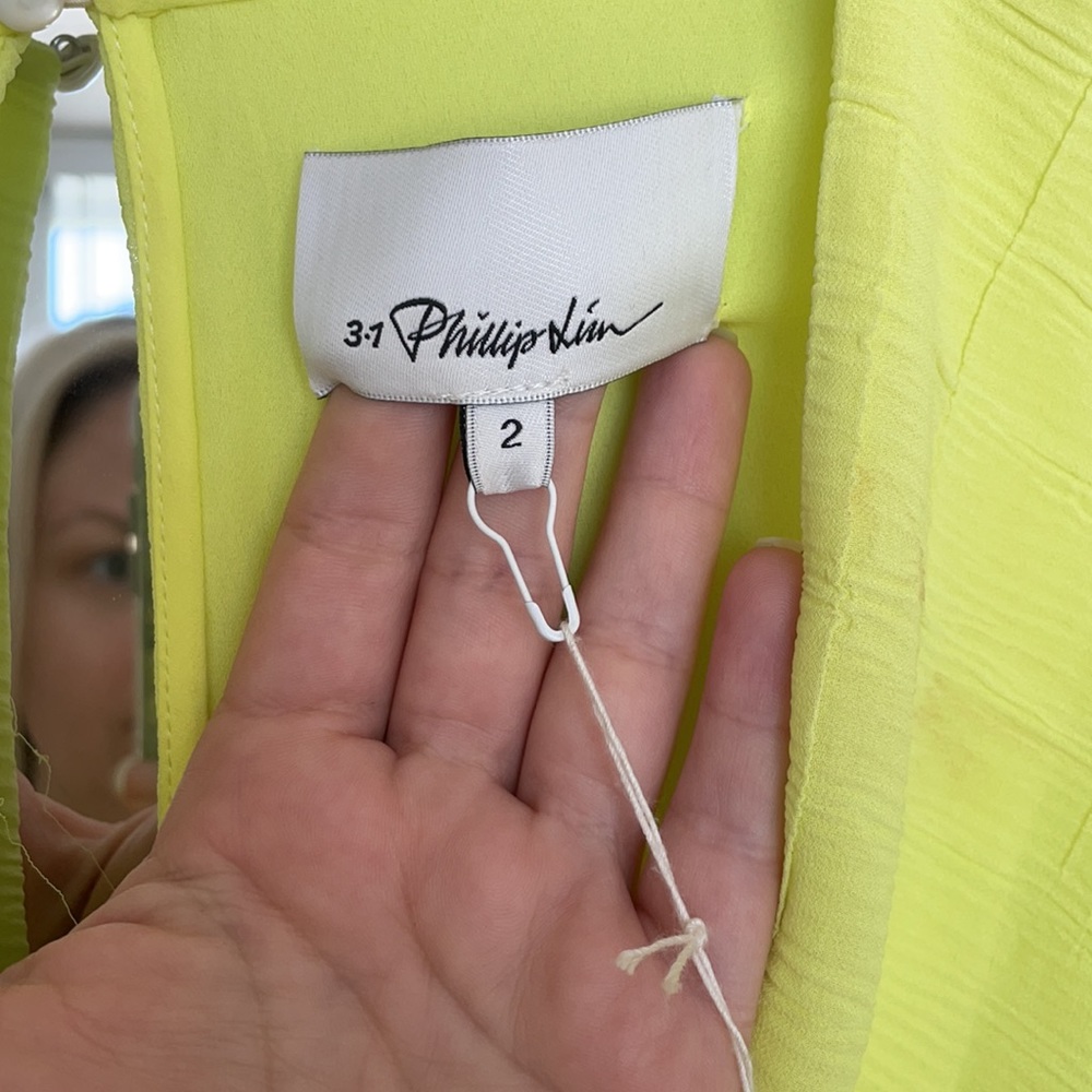 🍋 💚3.1 Phillip Lim neon dress⭐️⭐️⭐️⭐️ - Picture 12 of 17